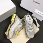 balenciaga chaussure homme daim triple-s  ash26